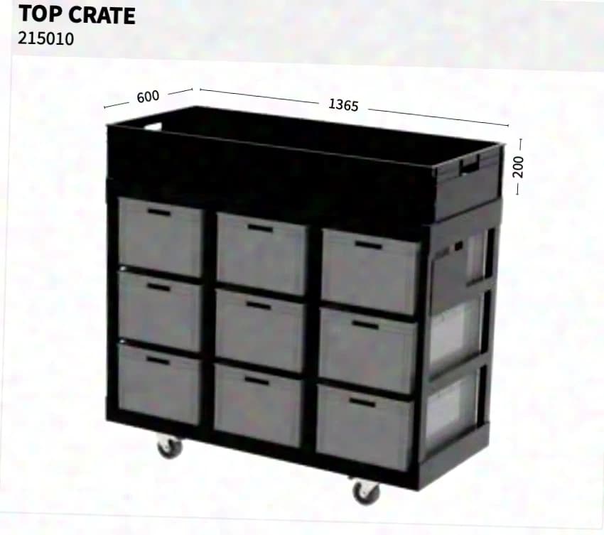 SIXTY82 Crate Dolly - Tool Trolley - Mobile Rack