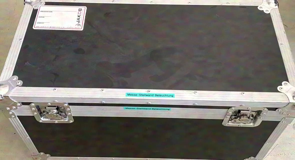 SLV stand lamp-display spotlight-trade fair lamp with boom, 50W in a set of 10 incl. transport case