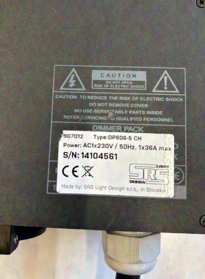 SRS DP606-5 CH 6-channel dimmer pack