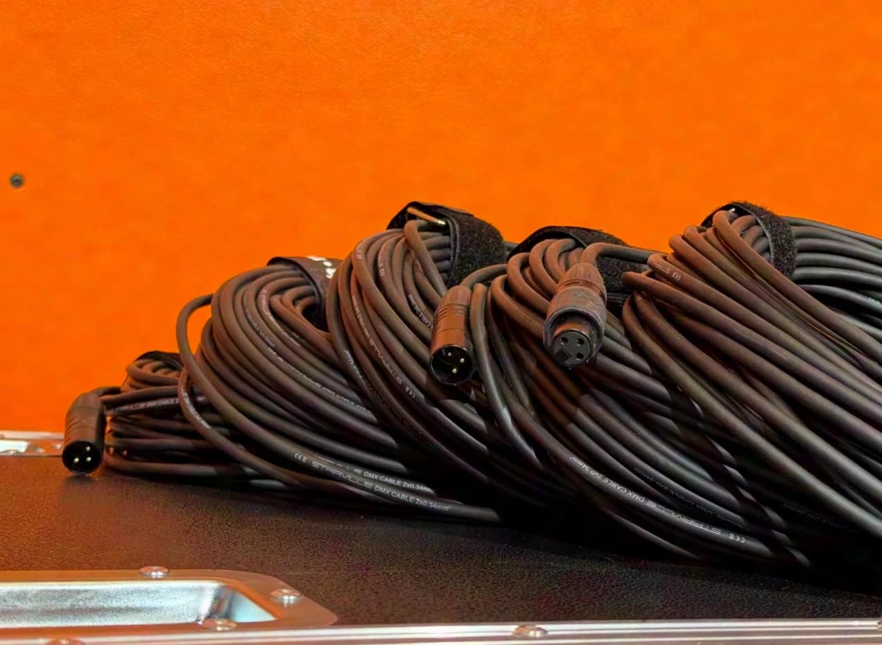 STAIRVILLE PDC3BK 3-pin DMX Cable 20m - 10 pieces