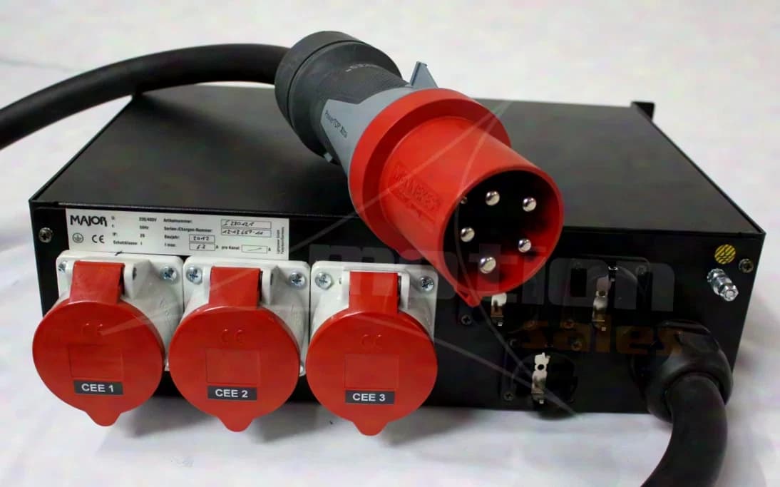 STV MAJOR CEE 63A -> 3x32A/ 400V 5P, 3x Schuko