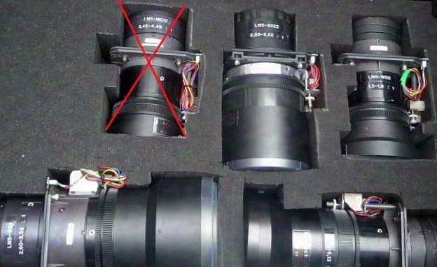 Sanyo Lens Set 1.4-6.1 : 1 XF47 XF1000 WF20 HD2000E EF60A
