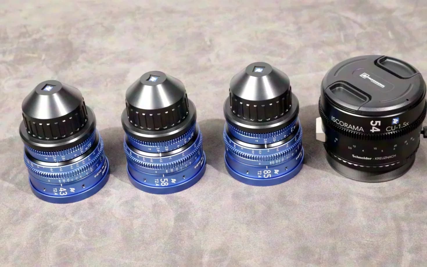 Schneider Kreuznach Isco4all spherical/anamorphic lens Set