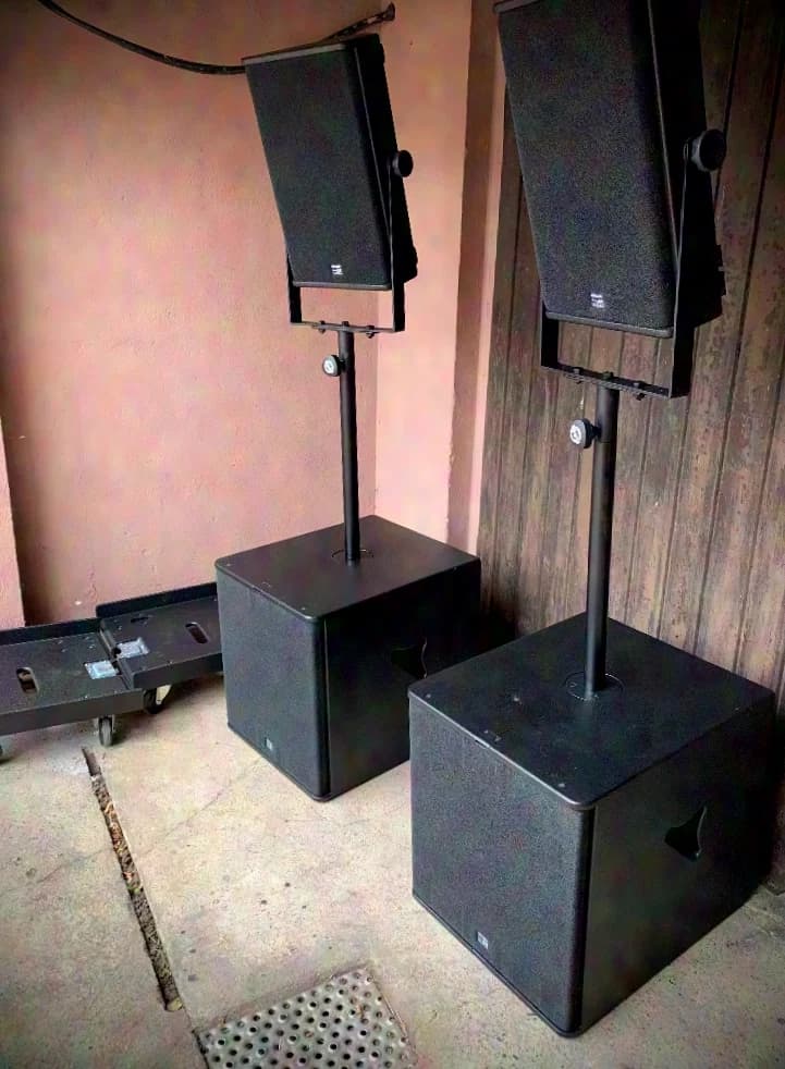 Top-of-the-line Seeburg Acoustic Line Sub Sat, 2x TSM 10 + 2x TSM Sub dp+
