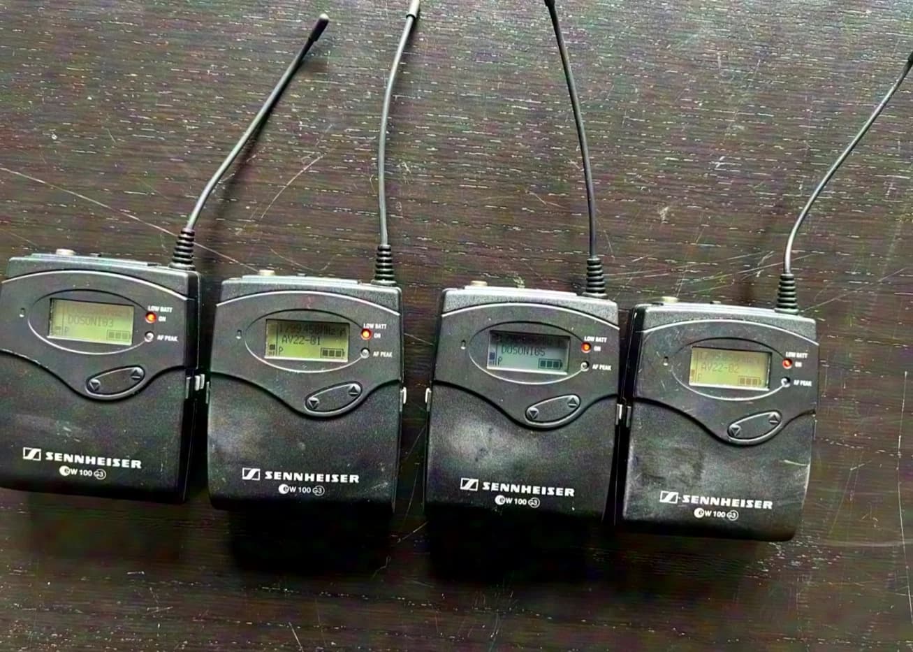 Sennheiser EW100 G3 1G8 Band 4-Channel Set incl. active antenna splitter