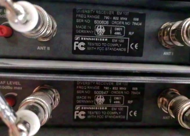Sennheiser EW 100 receiver