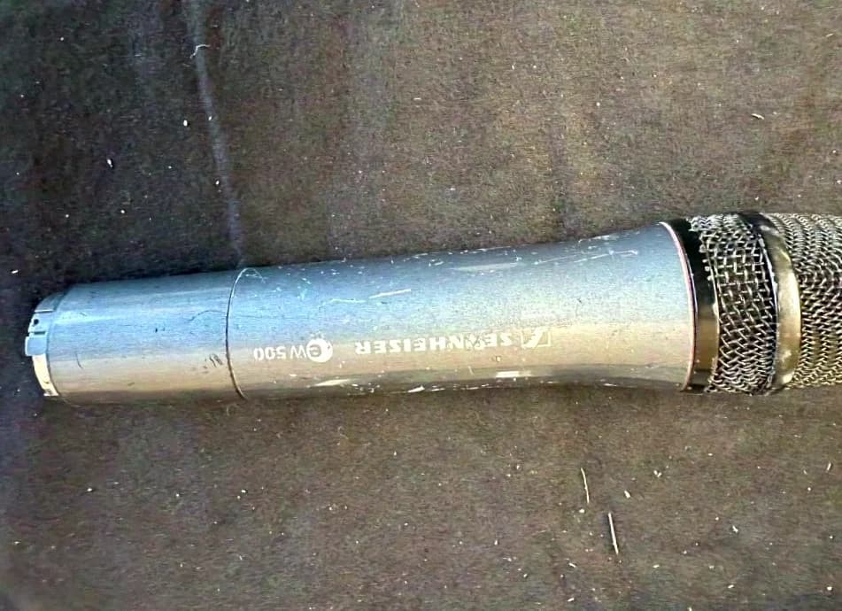 Sennheiser EW 500 handheld transmitter and various other parts
