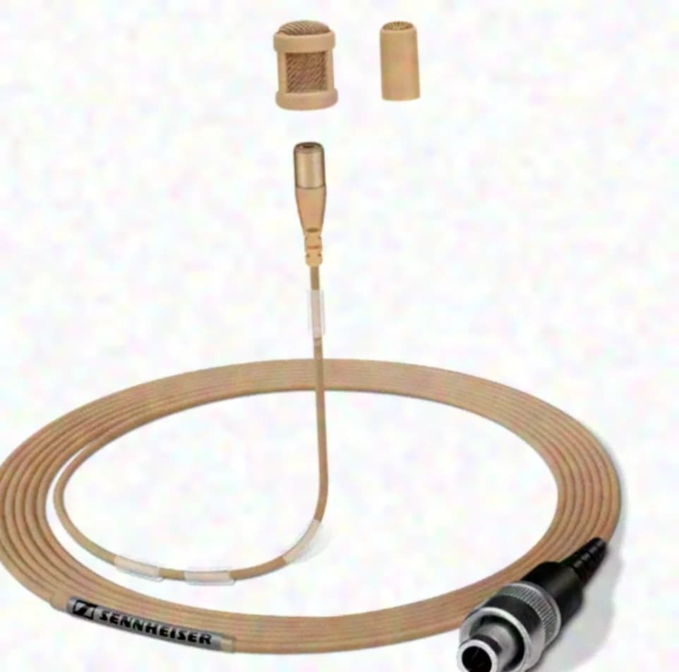 Sennheiser MKE1-4-3 Condenser Miniature Lavalier Microphone - beige with Lemo 3-pin