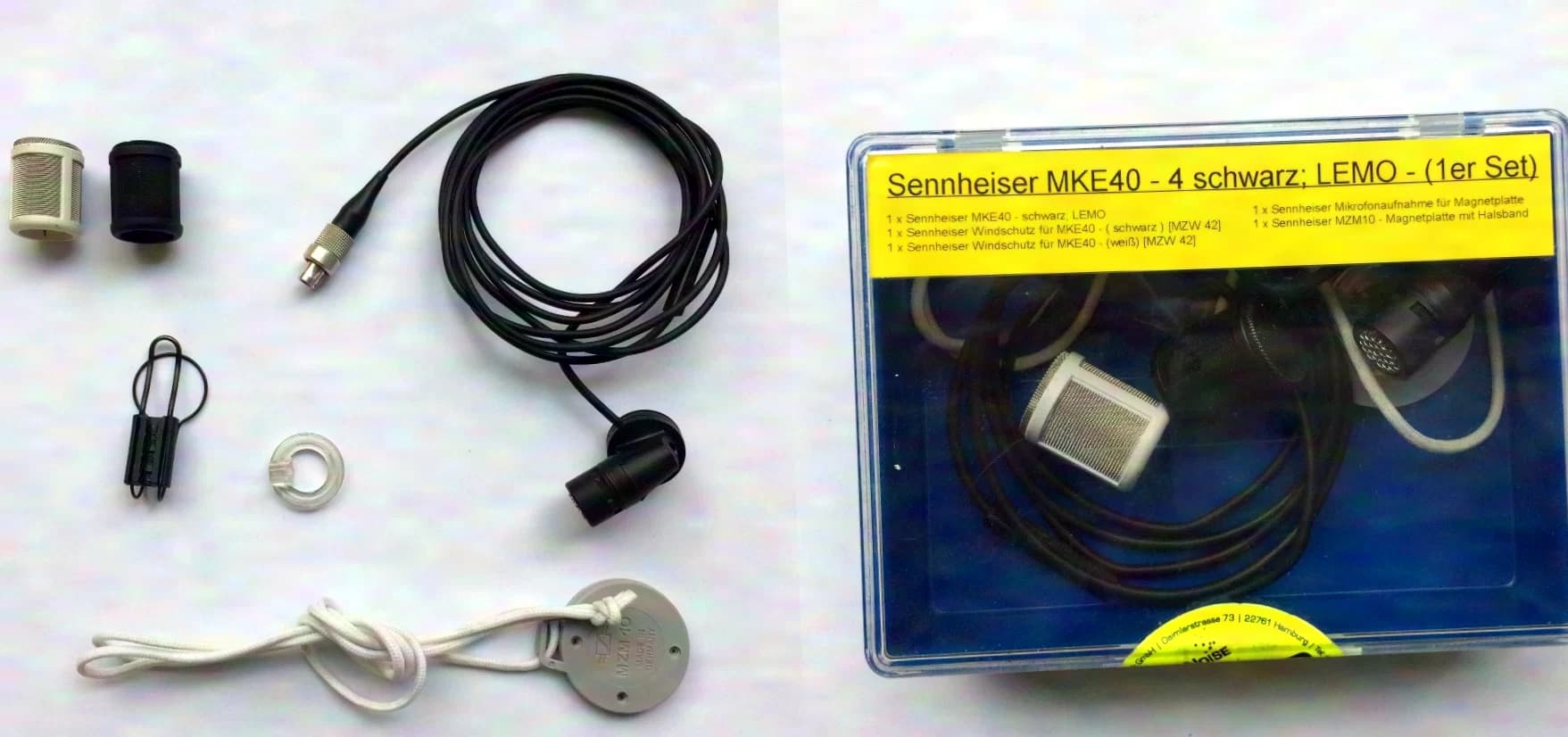 Sennheiser MKE40 - 4 black with Lemo 3-pin