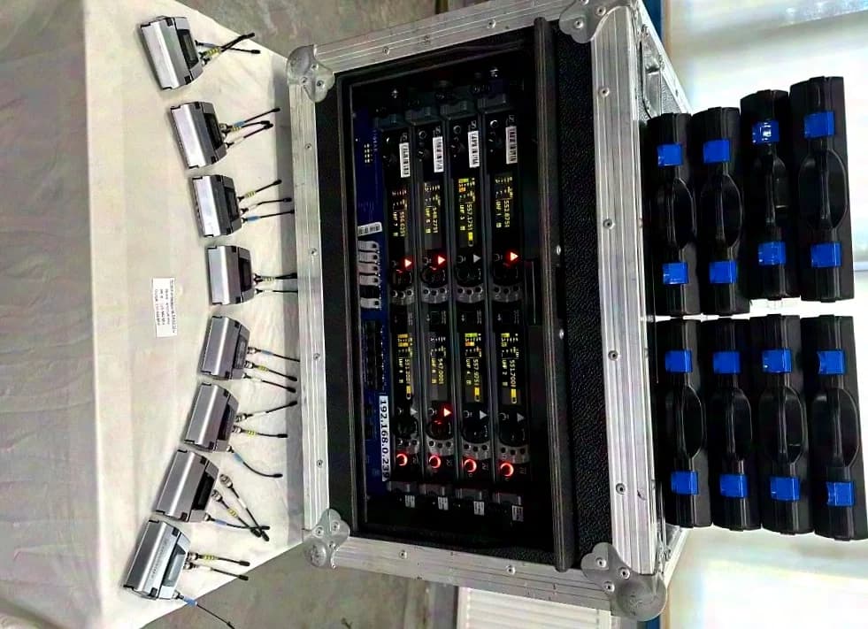 Sennheiser Set: 4x 3732 II N-Band dual receivers + 8x SK5212 II N-Band bodypack transmitters
