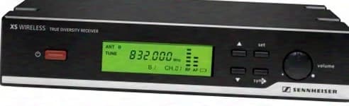 Sennheiser XS Wireless True Diversity Receiver EM10 Frequency: 821-832 / 863 - 865 MHZ