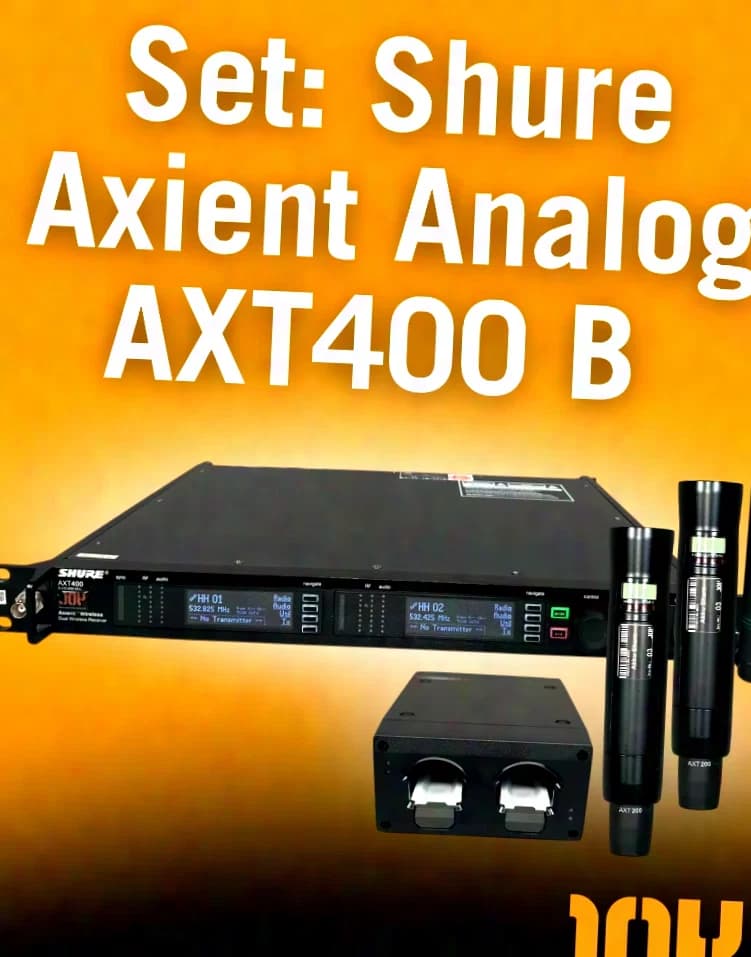 Shure Axient Analog AXT400 Handheld Transmitter Bundle