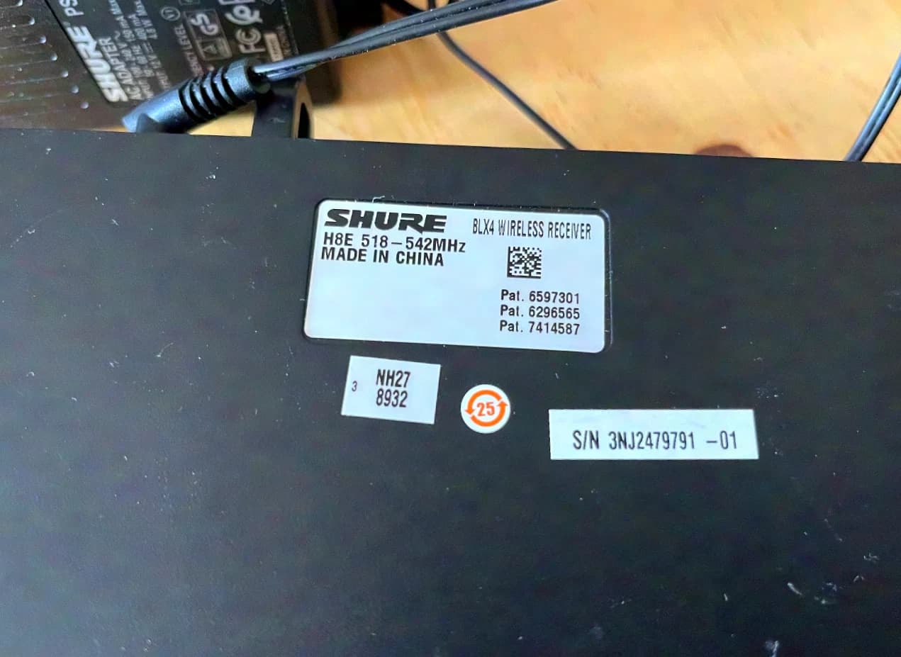 Shure BLX beta 58 wireless micrphone