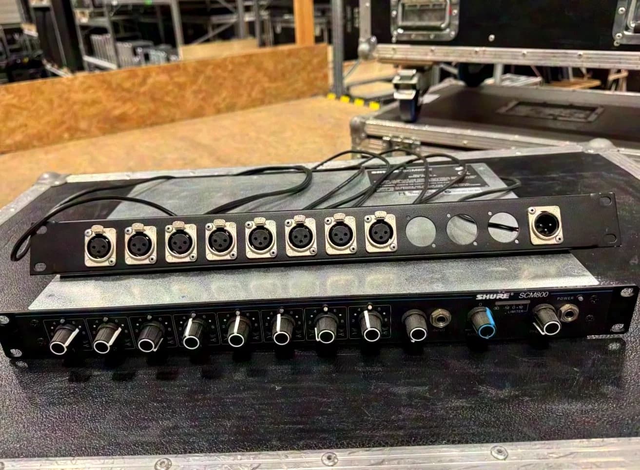 Shure SCM800E 8-channel microphone mixer