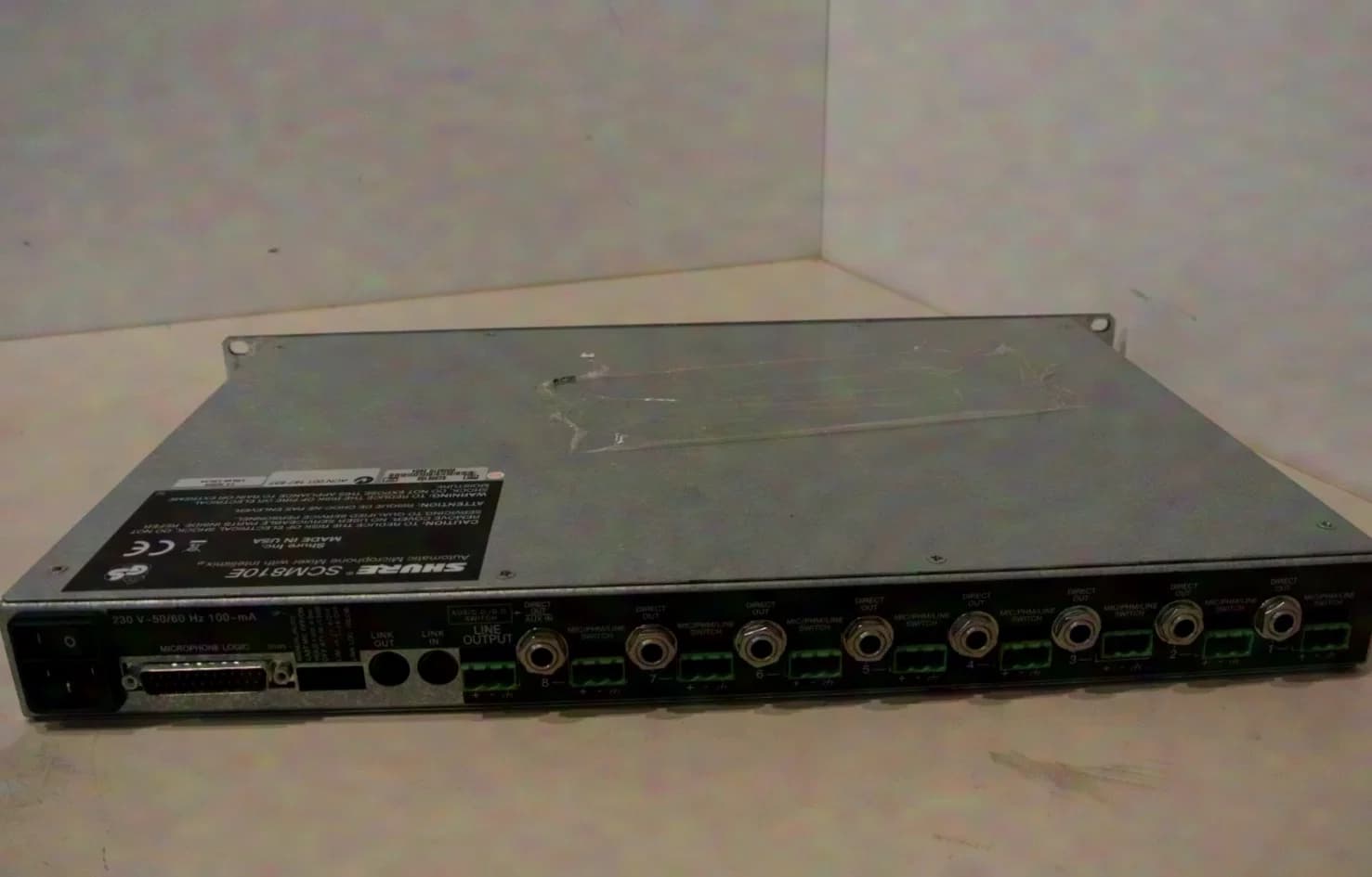 Shure SCM810E 8-channel mixer