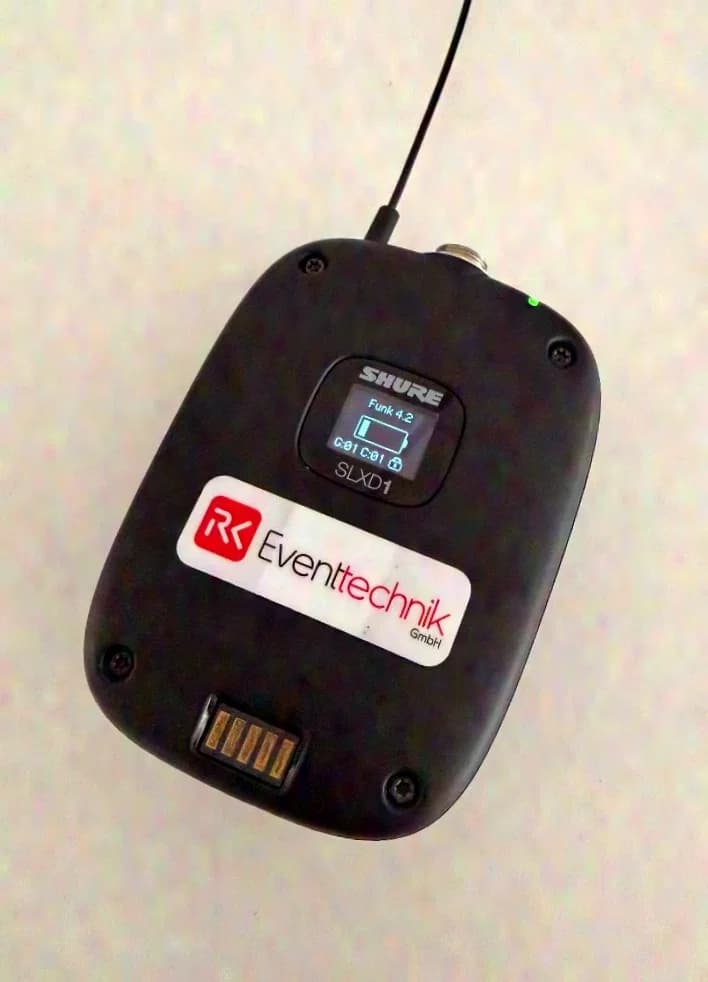 Shure SLXD1 bodypack transmitter in the G59 band