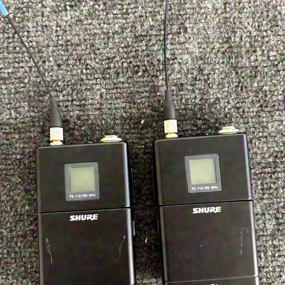 Shure UR4D+ P8 710-790mHz, 2-channel wireless system set, 2x UR1, 2x UR2 Beta87