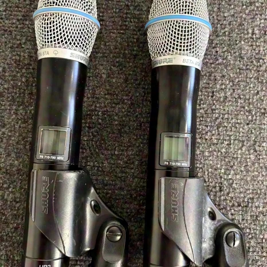 Shure UR4D+ P8 710-790mHz, 2-channel wireless system set, 2x UR1, 2x UR2 Beta87
