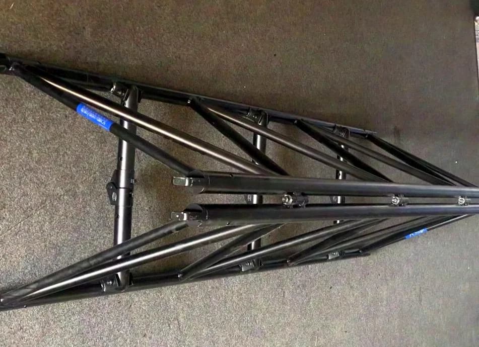 Slick Folding Truss 2,4m x 0,62m x 0,62m Black Powder Coating