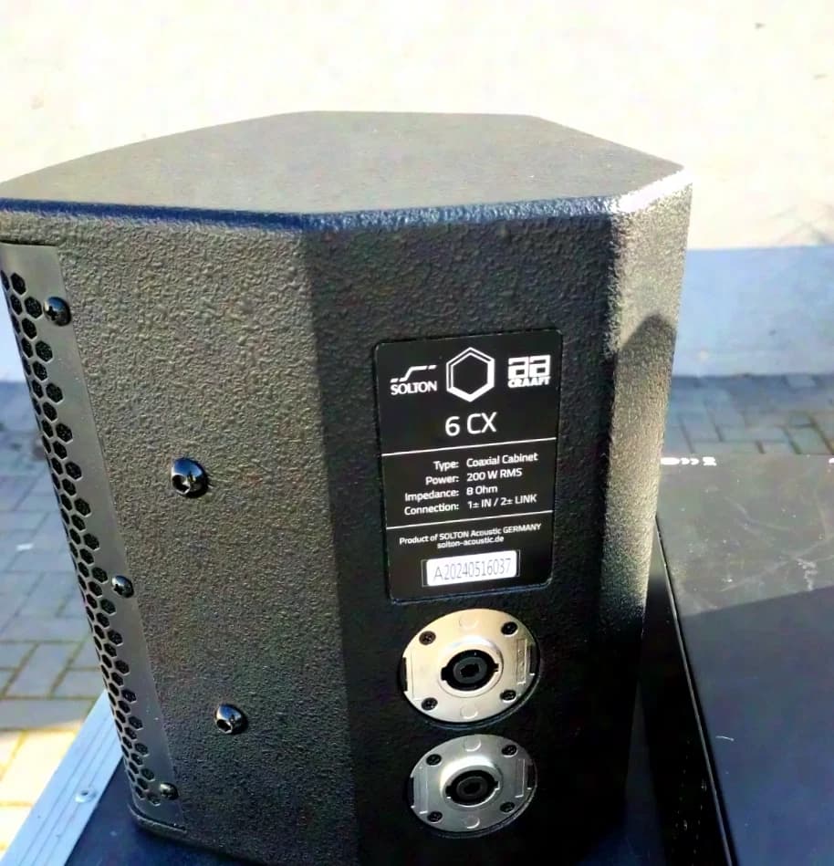 Solton aa craaft 6CX Stage Monitor Set 4x200W Speakers + Amplifier
