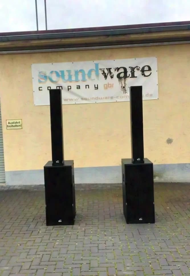 Solton aart Siera active column line array speaker system with double 15" subs