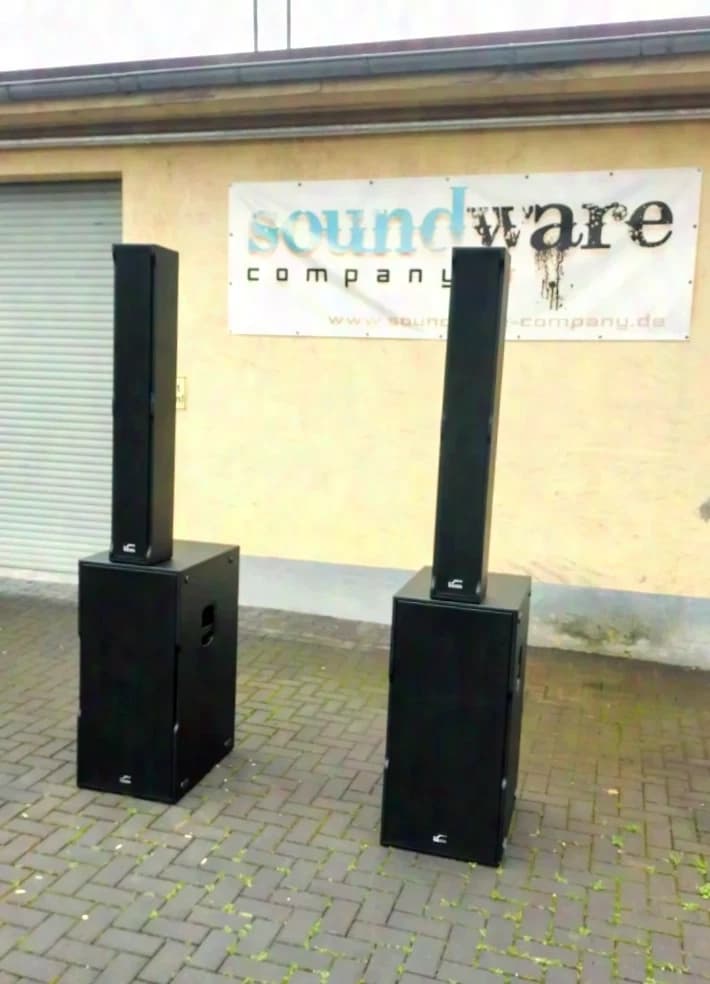 Solton aart Siera active column line array speaker system with double 15" subs