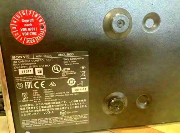 Sony HDCU-2500 CCU - Camera Control Unit