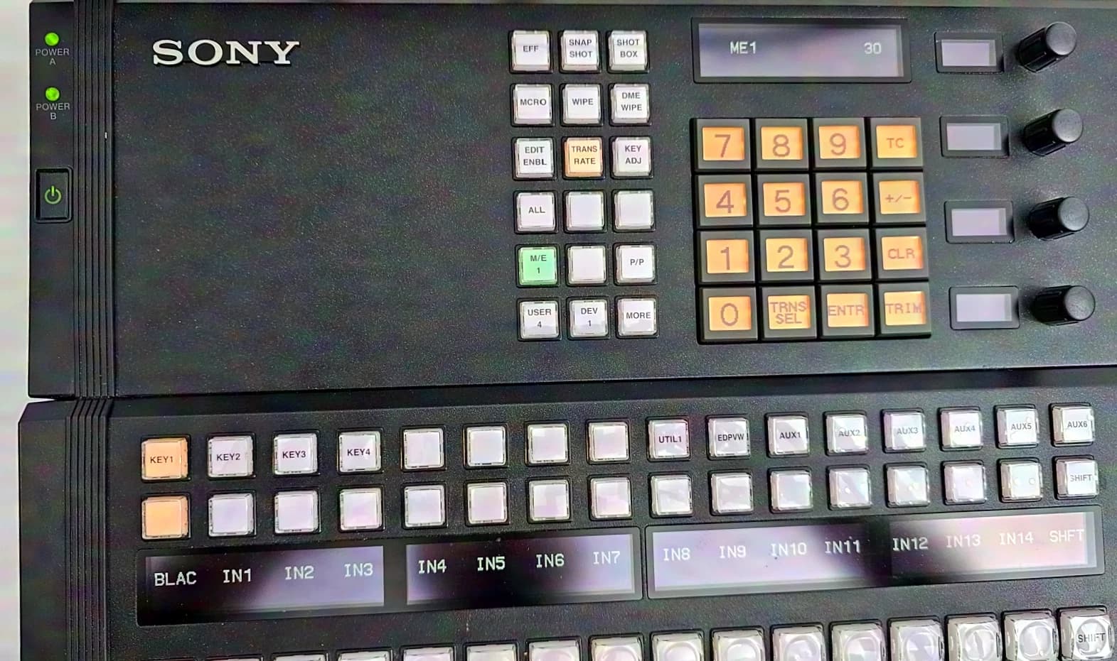 Sony MVS-3000A with Control Panel Sony ICP-3016 32x SDI IN / 16X Out, 2x Multiviewer Redundant Power Supply