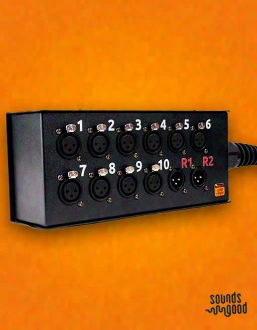 Sounds Good Signal Box 12ch, 10x XLR F, 2x XLR M, w/ Cable