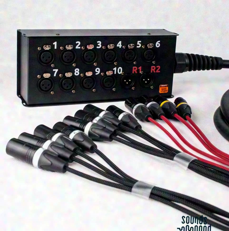 Sounds Good Signal Box 12ch, 10x XLR F, 2x XLR M, w/ Cable