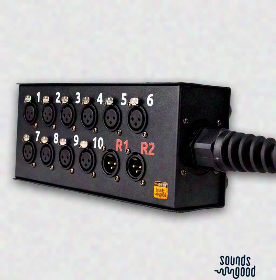 Sounds Good Signal Box 12ch, 10x XLR F, 2x XLR M, w/ Cable