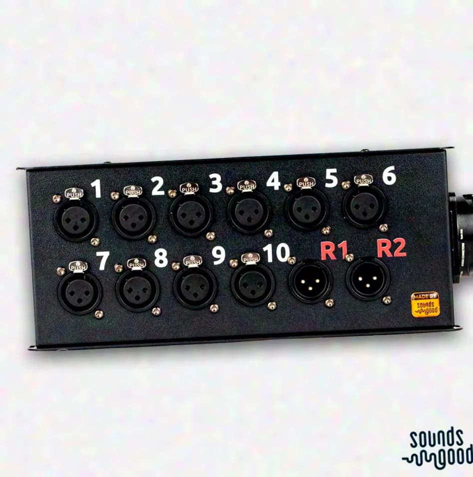 Sounds Good Signal Box, Stagebox 12ch, 10x XLR F, 2x XLR F, Syntax Male