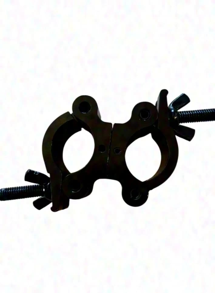 Stagebase Aliskaf Double Swivel Coupler 38-52mm, 500kg, TÜV, anodized, black
