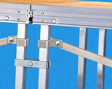 Stageworx Leg-Leg-Clamp for legs 45 x 45 mm flat/raised