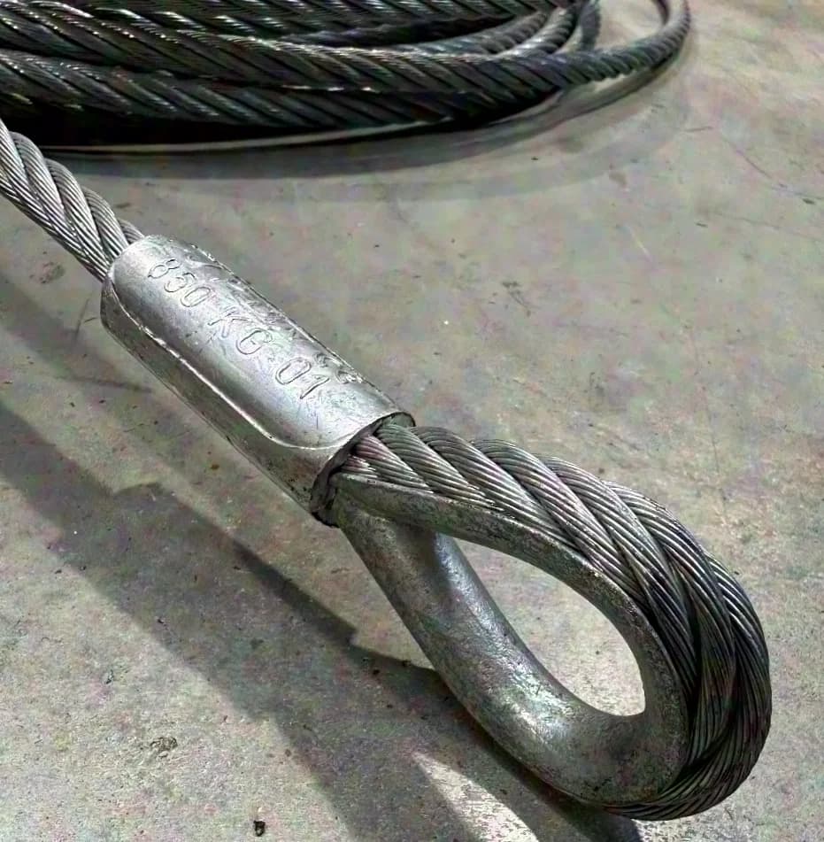 Steel cable, 11.95m - 10mm thickness