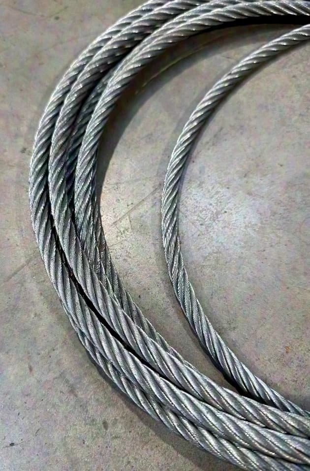 Steel cable, 7.40m - 10mm thickness