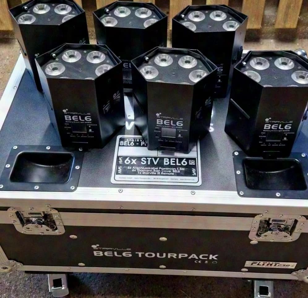 Stairville BEL6 Tourpack incl. rain covers