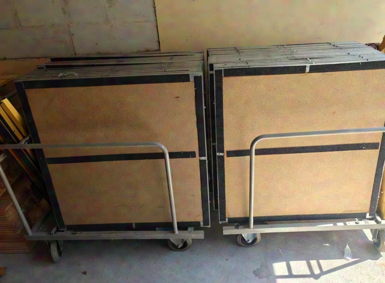 Stier (estimated) Mobile Dance Floor incl. Transport Carts Real Wood