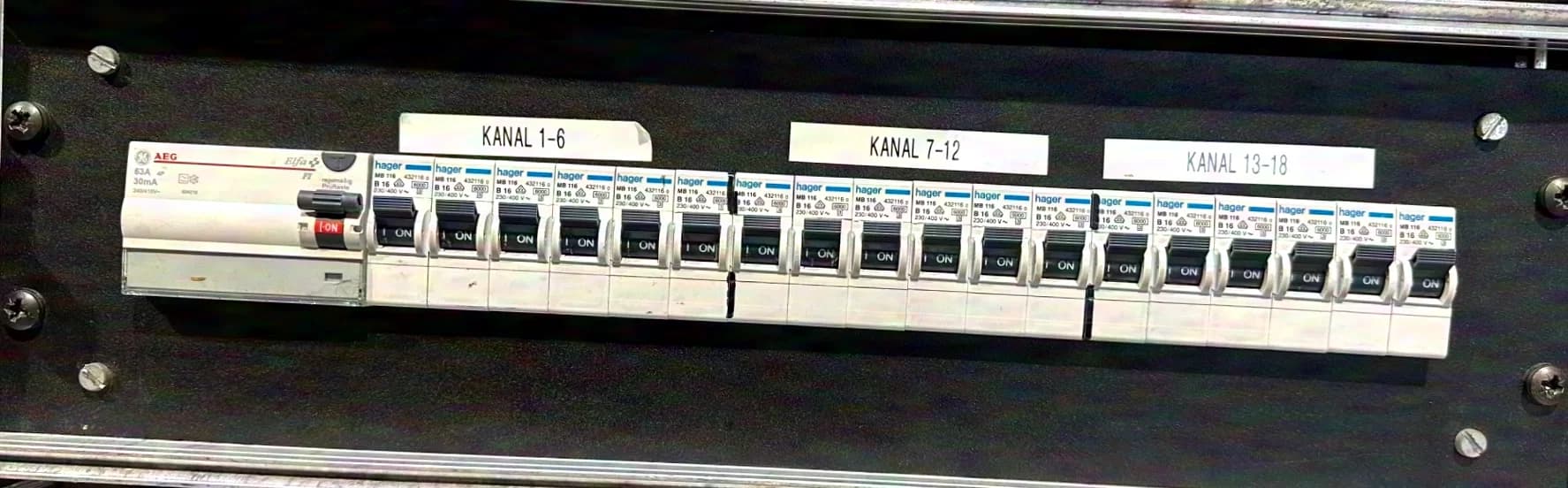 Power distribution #2 CEE 63A - 3x HAN16