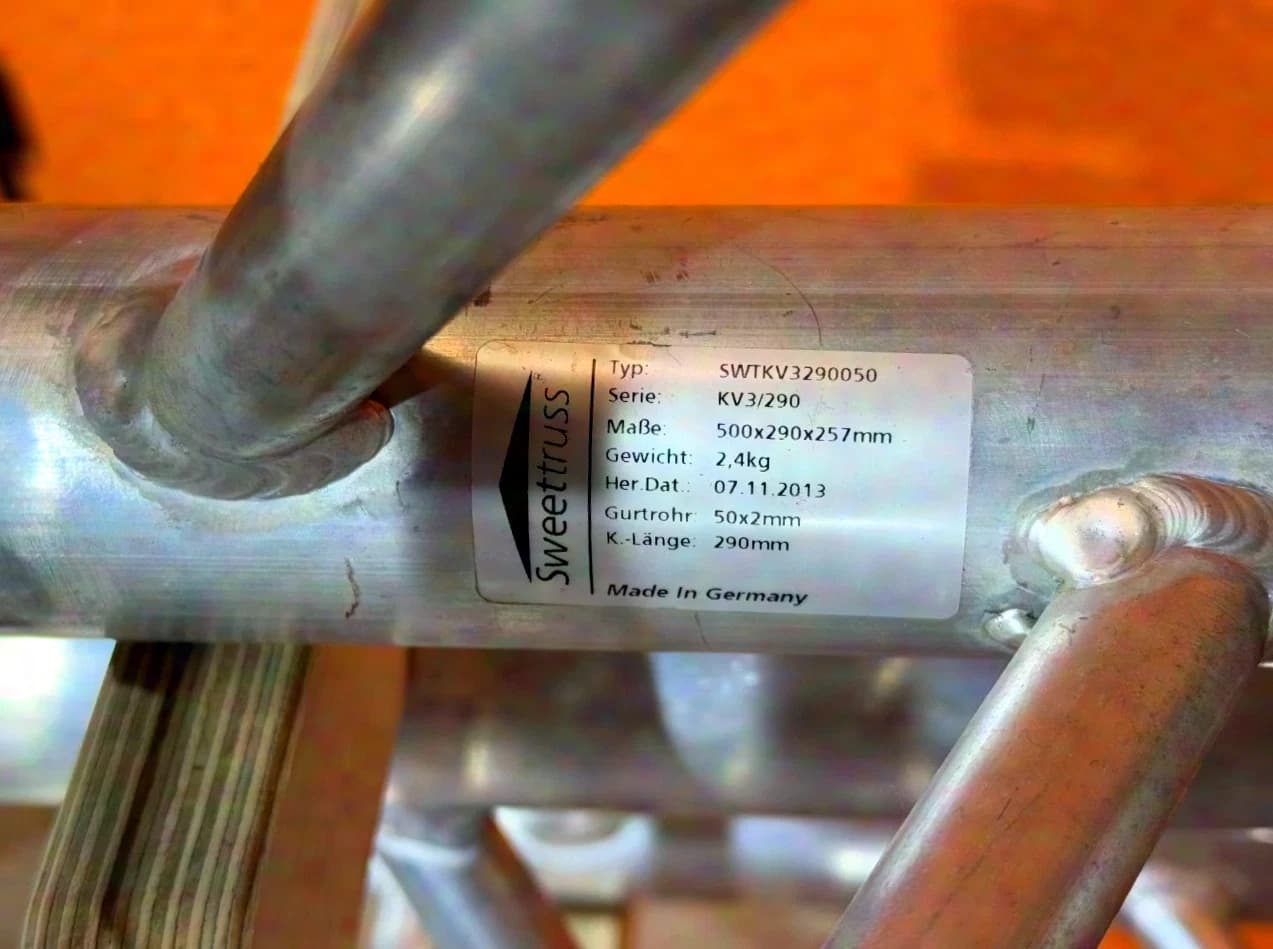 Sweettruss KV3/290-050 Truss 0.5m silver