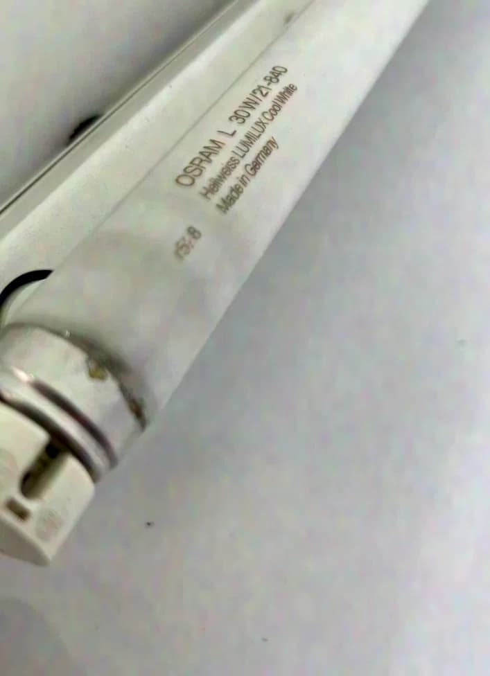 System light Plexiglas lamp cylinder fluorescent tube 21 pcs.