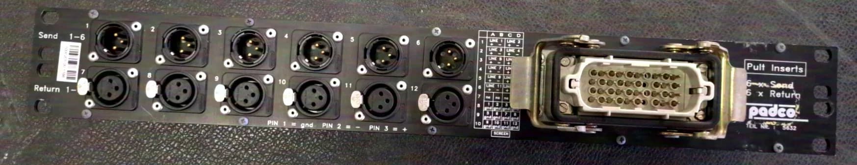 TEQSAS / Padco TT-Phone Insert Cabling Sets, used, e.g. for Midas XL3 or XL4