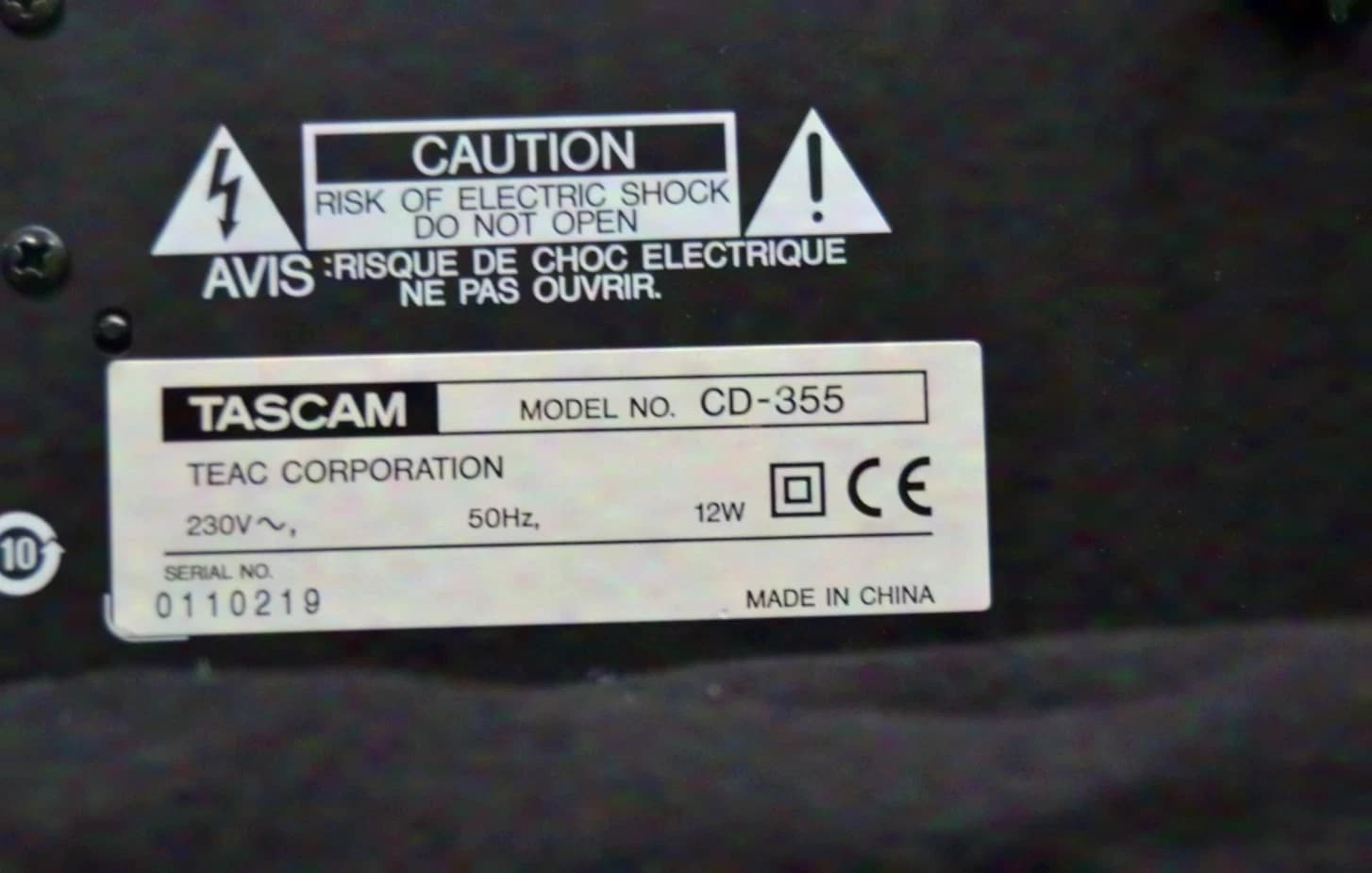 Tascam CD-355 5-disc CD changer