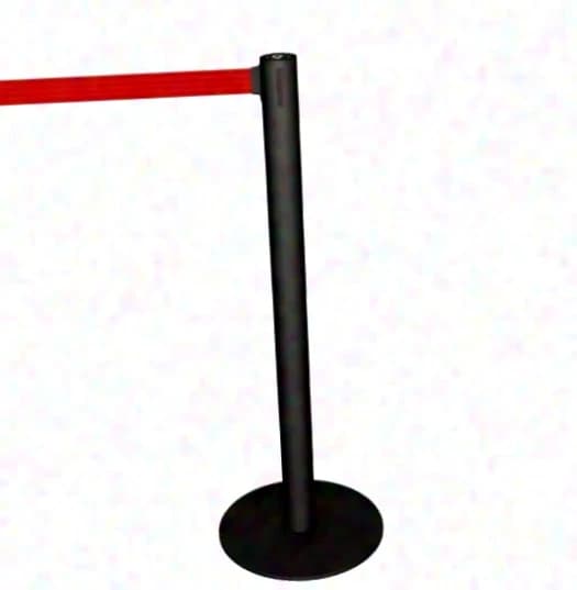 Tensators / barrier posts black/red with 4m belt