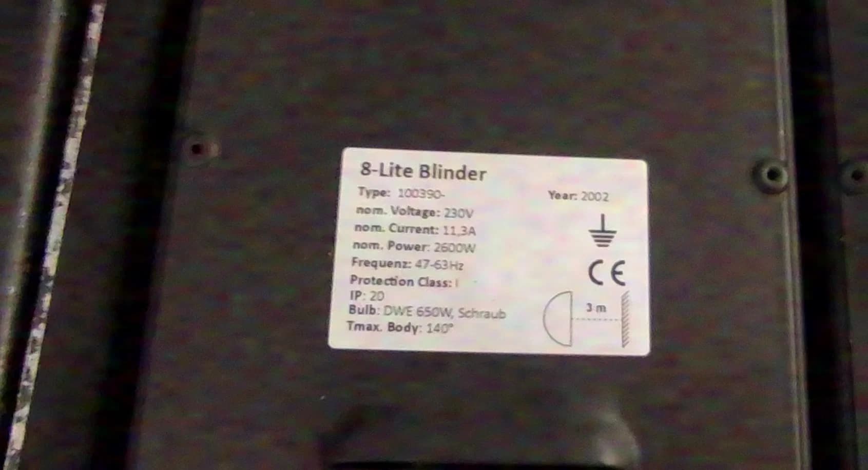Thomas 8-Lite-Blinder Par 36 DWE + Case