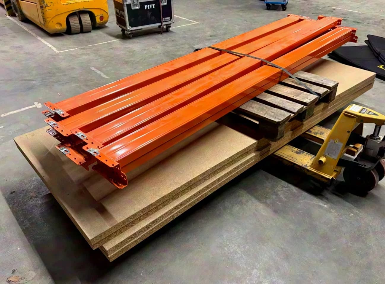 Topregal 270 cm beams and shelves for pallet racking PR15000 / shelf load 4,500 kg