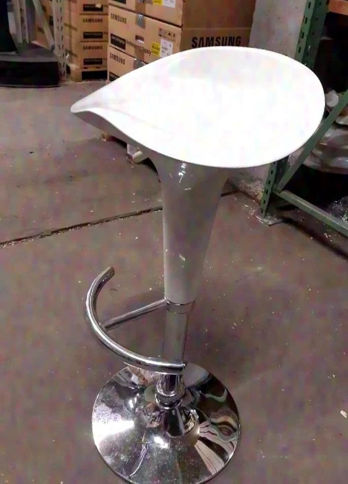 Unknown bar stool (black / white) 60-80 cm