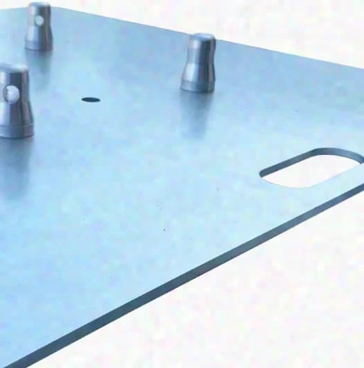 Universal truss baseplate 73 x 73cm - 6mm thick black coated and galvanized