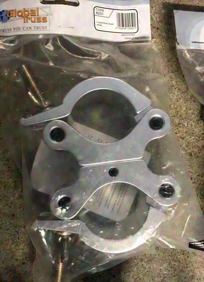Varytec crank stands, trusses, T-bar, truss receivers, Zarges case etc.