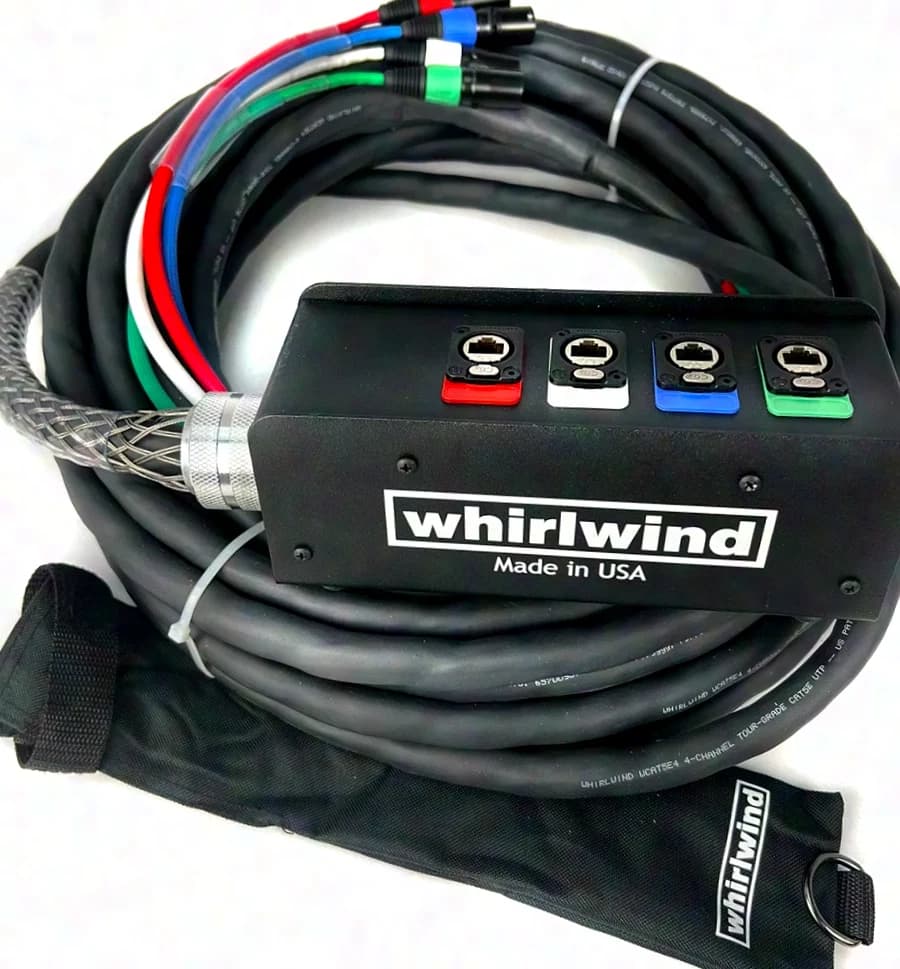 Whirlwind CAT-5e Snake, 4-way CAT Multicore, Length 60m, New Item